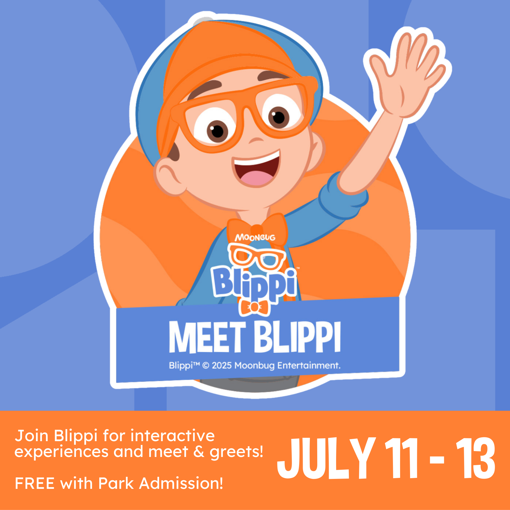 Blippi Website - Landing Page Blippi at Elitch Gardens