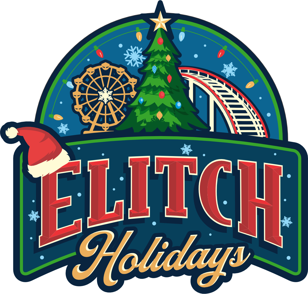 Elitch Holidays Logo w Hat