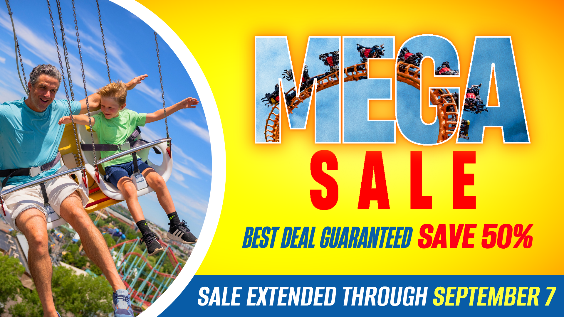 launch-extension-graphic Get visits both the theme park and water park with a Season Pass. Two parks, one price!