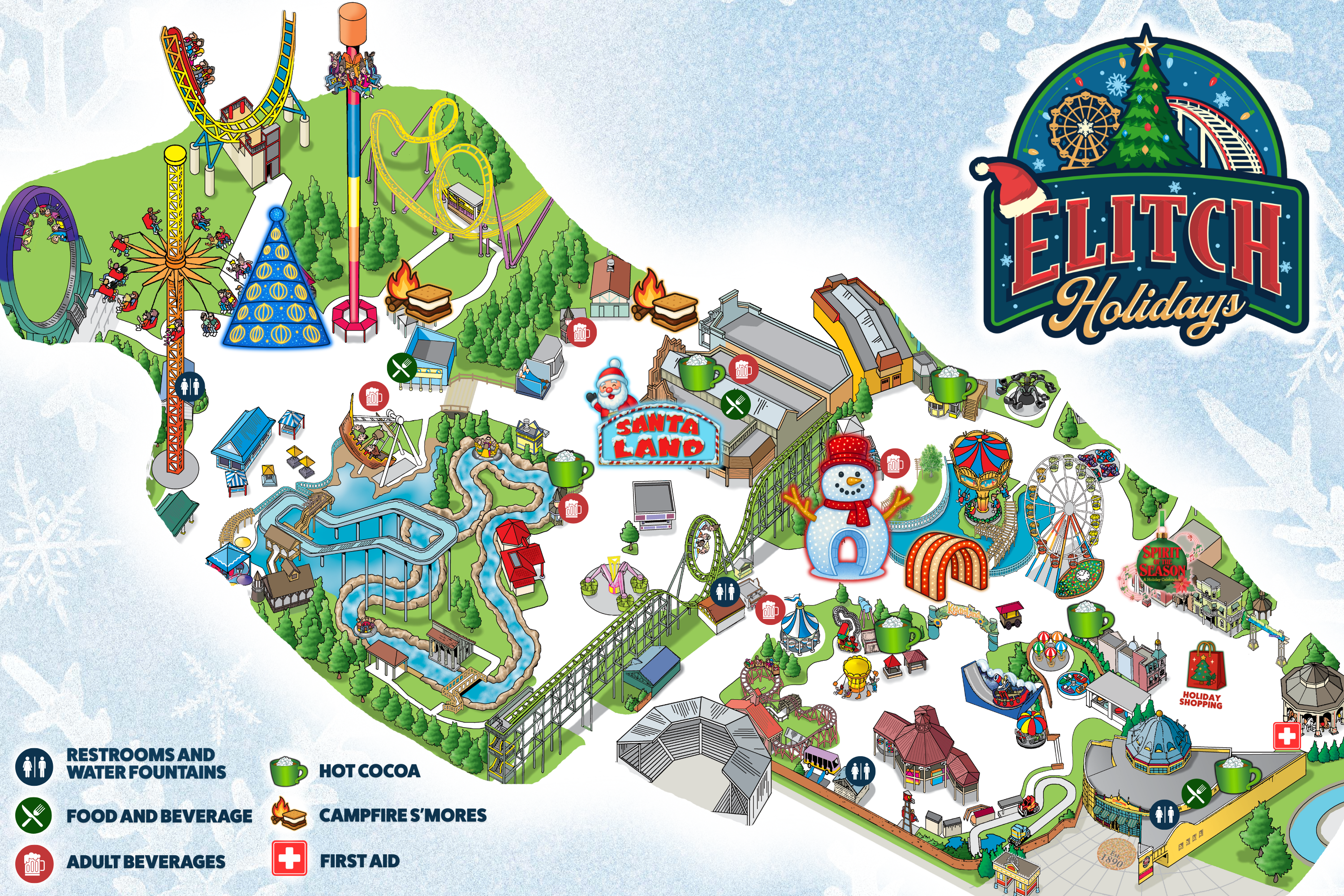 Elitch Holidays Park Map