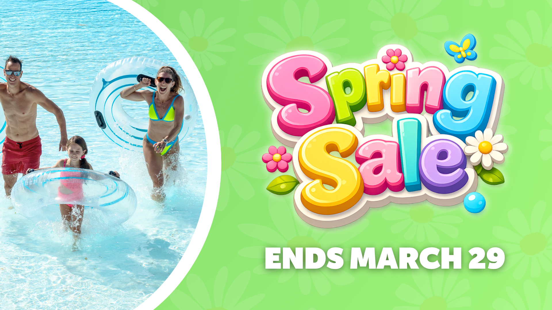 Get visits both the theme park and water park with a Season Pass. Two parks, one price!