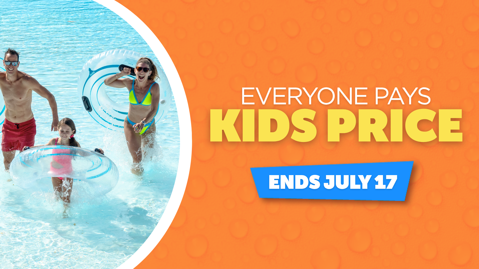 Get visits both the theme park and water park with a Season Pass. Two parks, one price!